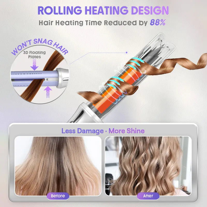 360° Airflow Automatic Rotating Hair Styler & Curler